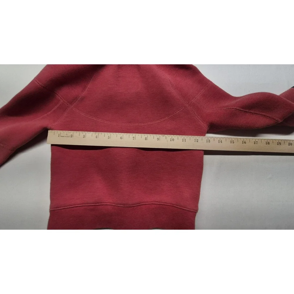 Nike Fleece full zip Hooded Jacket Light University red Kids size XS zip pockets